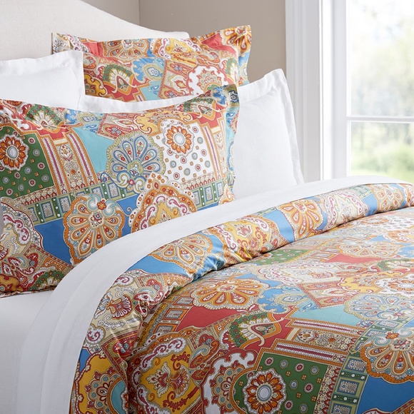 New Pottery Barn ALVARADO DUVET COVER & 2 STANDARD SHAMS Full / Queen - Picture 11 of 12